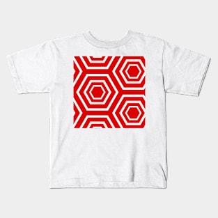 Simply red and white 3 Kids T-Shirt